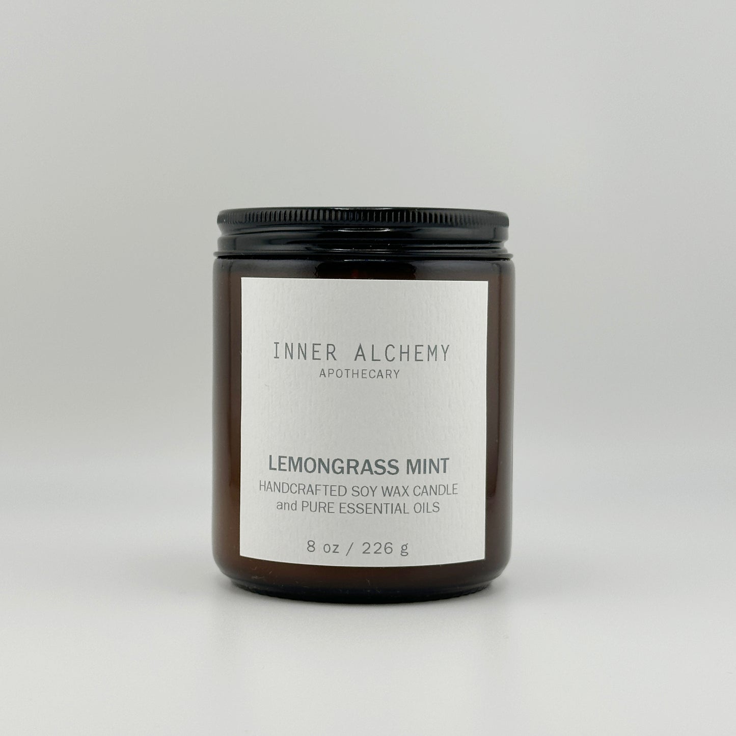 Lemongrass Mint // Handcrafted Soy Candle // 8 oz