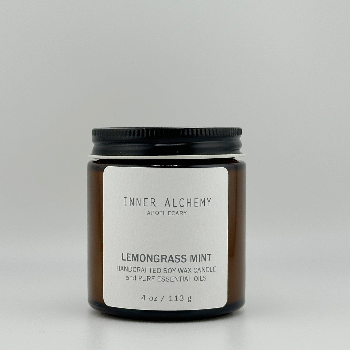 Lemongrass Mint // Handcrafted Soy Candle // 4 oz