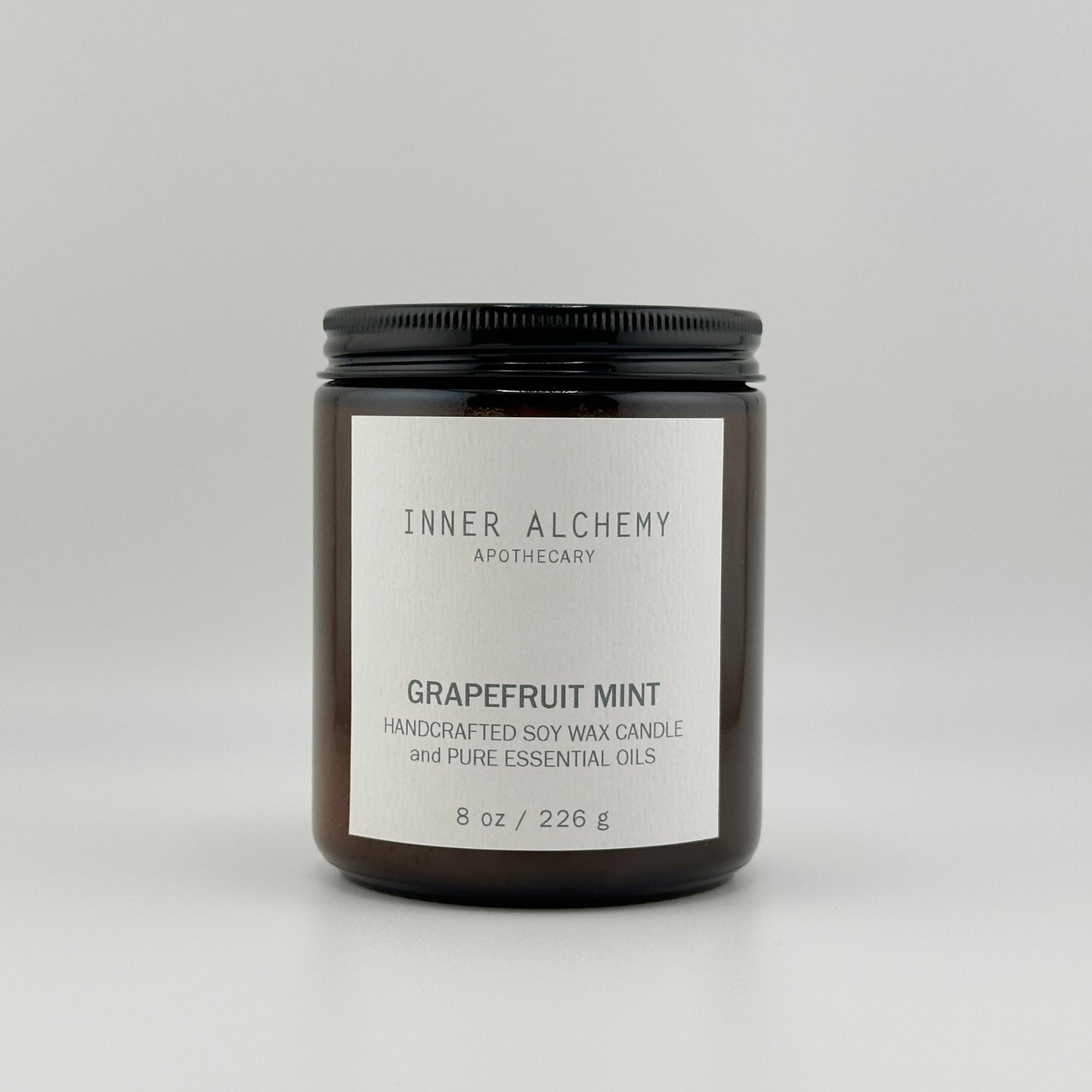 Grapefruit Mint // Handcrafted Soy Candle // 8 oz