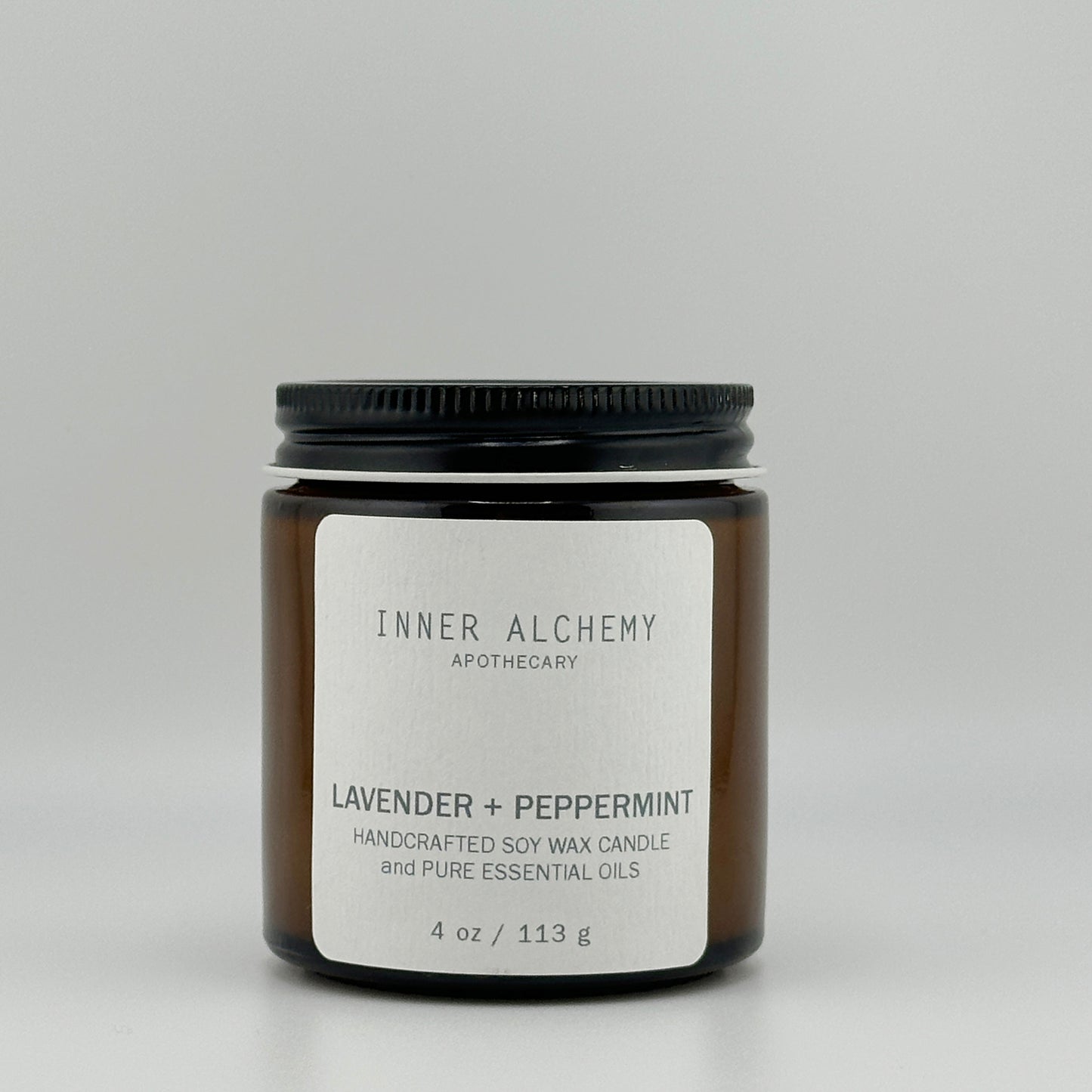 Lavender Peppermint // Handcrafted Soy Candle // 4 oz