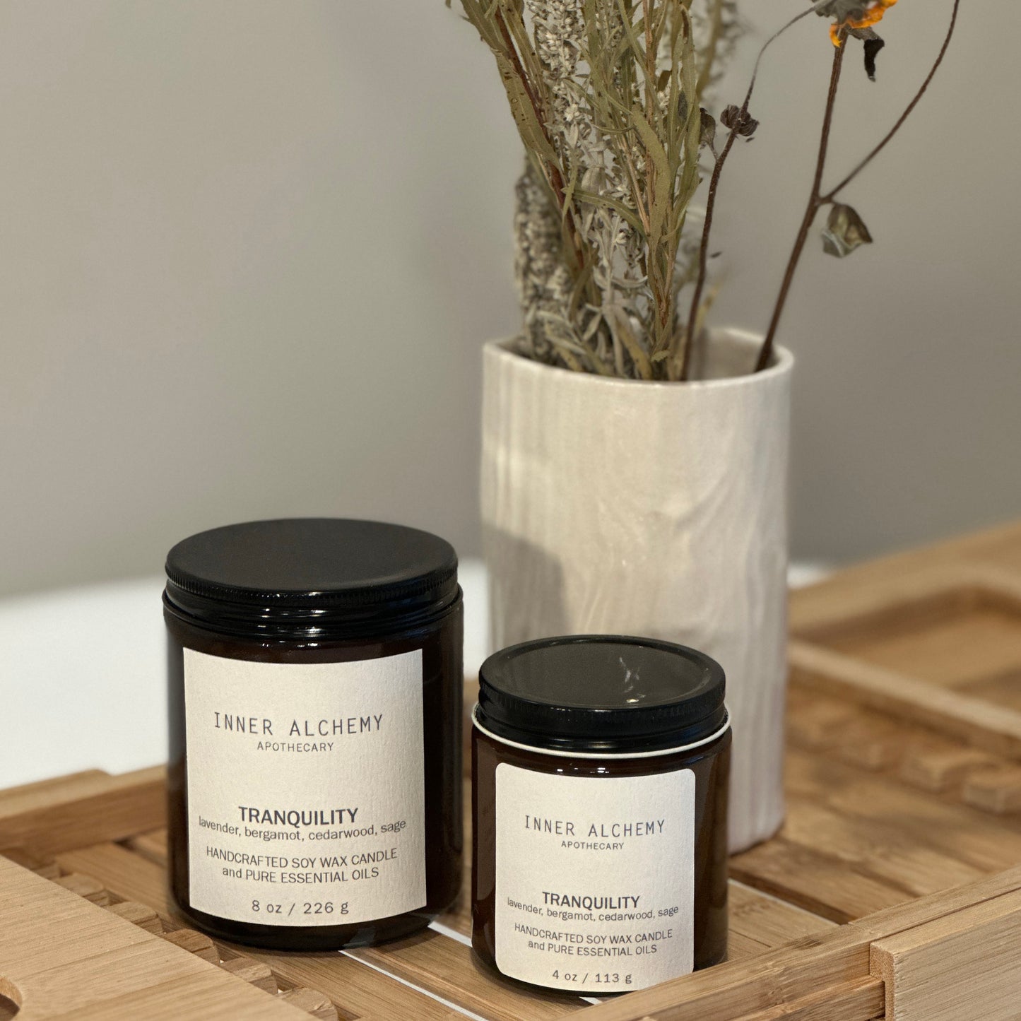 Tranquility // Handcrafted Soy Candle // 8 oz